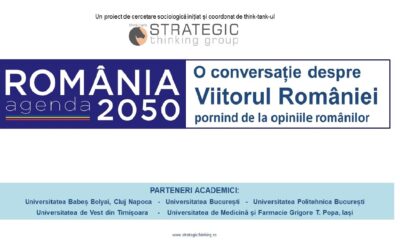 IULIE 2022 – Sondaj de opinie. Proiect: AGENDA ROMÂNIA 2050. O conversație despre viitorul României