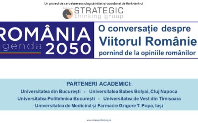 NOIEMBRIE 2022 – Invitație la evenimentul de lansare ”Agenda România 2050, O conversație despre viitorul României. De la opiniile românilor, la evaluările experților”